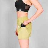 Short Deportivo Saysky 2 in 1 Pace Shorts 3'' Verde Mujer