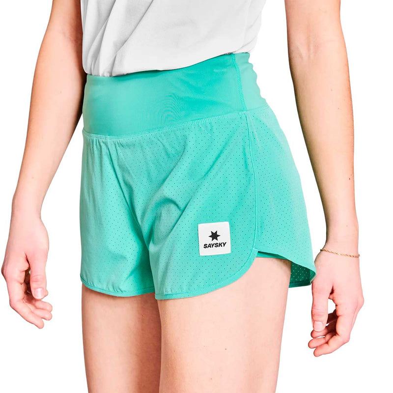 Short Deportivo Saysky Pace Air Shorts 3" Aqua Mujer