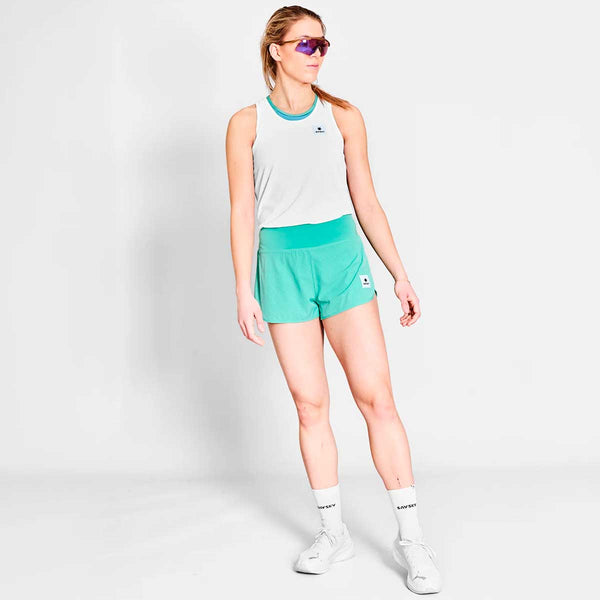 Short Deportivo Saysky Pace Air Shorts 3" Aqua Mujer