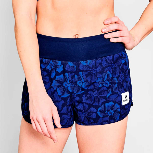 Short Deportivo Saysky Flower Pace Shorts 3" Azul