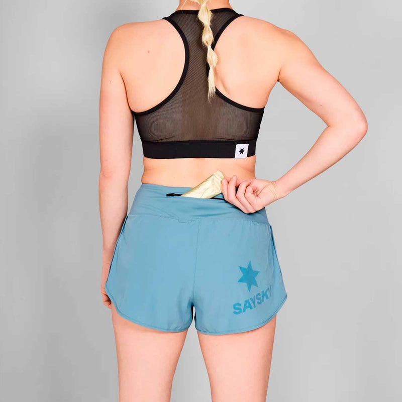 Short Deportivo Saysky Pace Shorts 3'' Azul Mujer