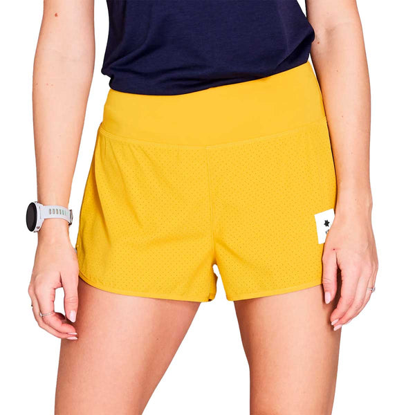Short Deportivo Saysky Pace Air Shorts 3" Amarillo Mujer