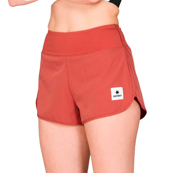 Short Deportivo Saysky 2 in 1 Pace Shorts 3'' Rojo Mujer