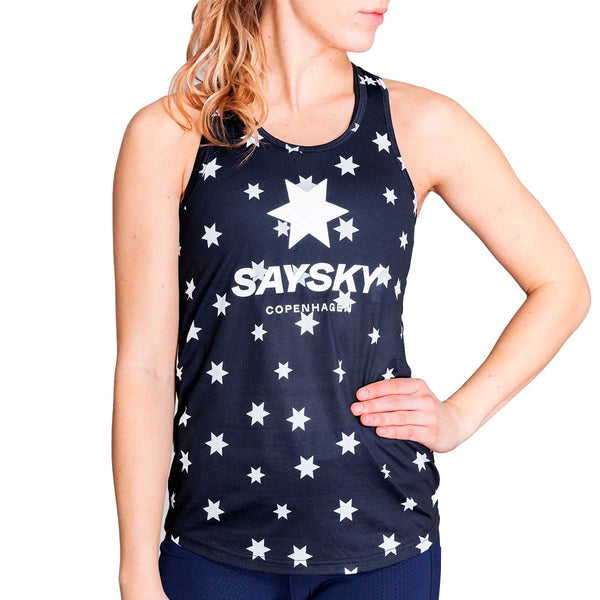 Playera Deportiva Saysky Star Combat Singlet Azul Mujer