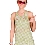 Playera Deportiva Saysky Checker Combat Singlet Verde Multi Mujer