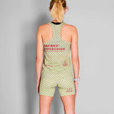 Playera Deportiva Saysky Checker Combat Singlet Verde Multi Mujer