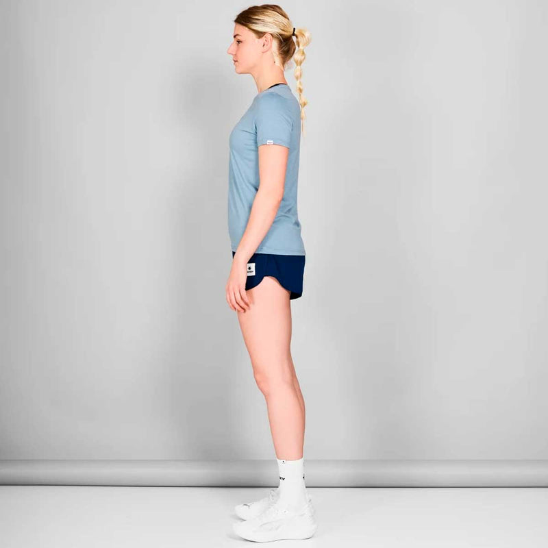 Playera Deportiva Saysky Logo Pace T-Shirt Azul Mujer
