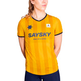 Playera Deportiva Saysky Stripe Combat T-Shirt Amarillo Mujer