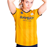 Playera Deportiva Saysky Stripe Combat T-Shirt Amarillo Mujer