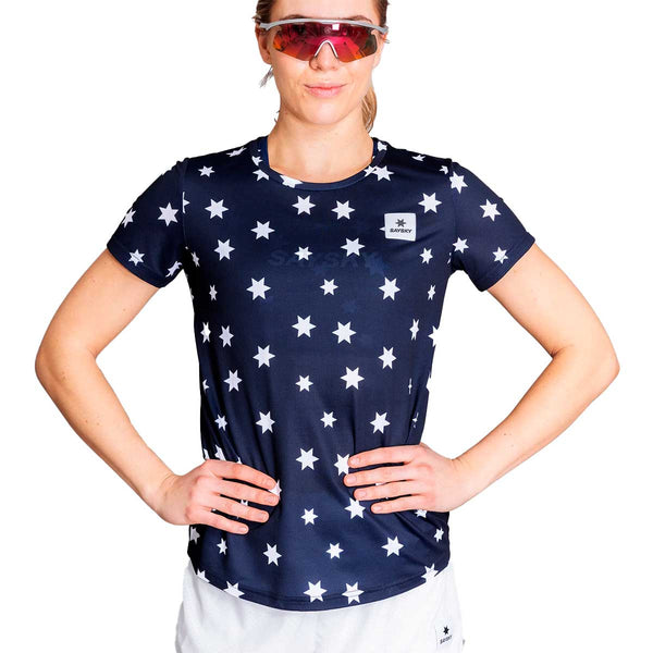 Playera Deportiva Saysky Star Combat T-Shirt Azul Mujer