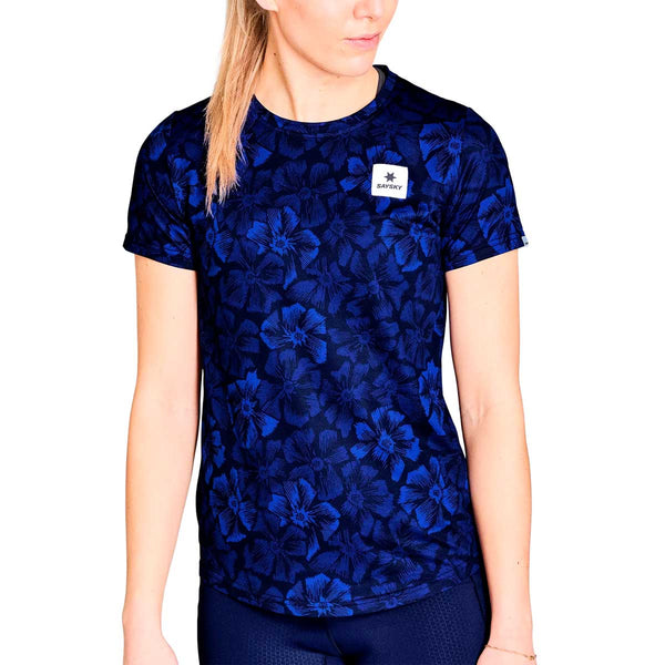 Playera Deportiva Saysky Flower Combat T-Shirt Azul