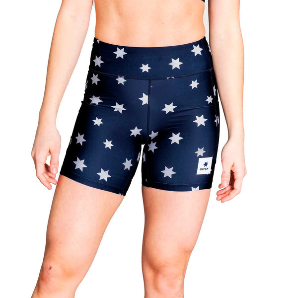 Short Deportivo Saysky Star Combat+ Short Tights 7" Azul Mujer