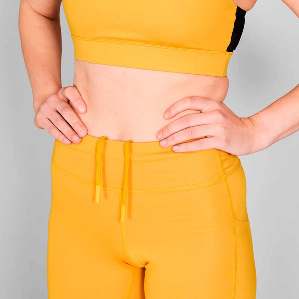 Short Deportivo Saysky Combat+ Short Tights 7" Amarillo Mujer