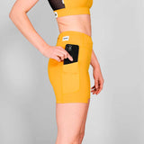 Short Deportivo Saysky Combat+ Short Tights 7" Amarillo Mujer
