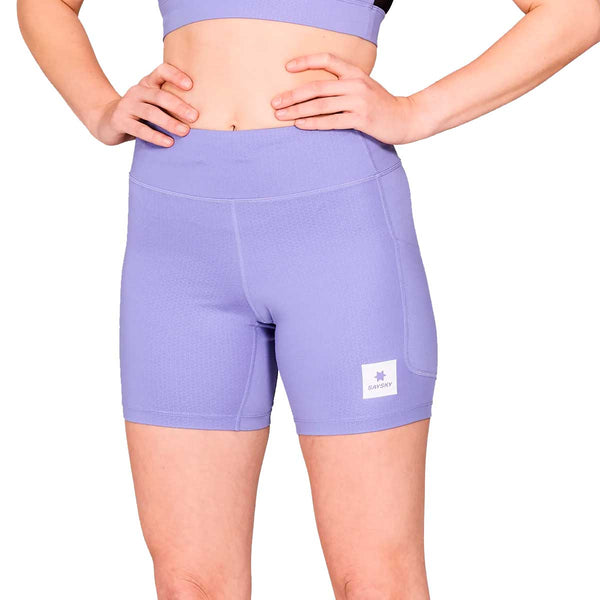 Short Deportivo Saysky Combat+ Short Tights 7" Lila Mujer