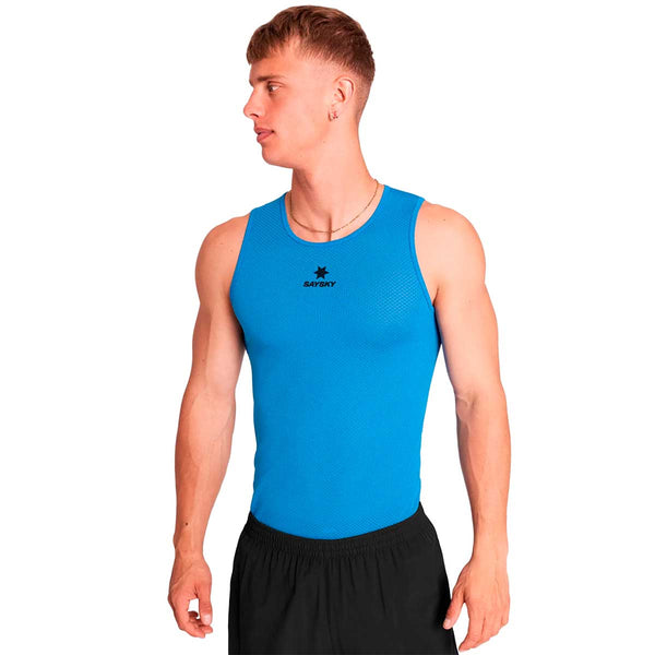 Playera Deportiva Saysky Mesh Base Layer Singlet Blue