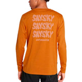 Playera Saysky Logo Pace Long Sleeve Reflective Naranja Hombre