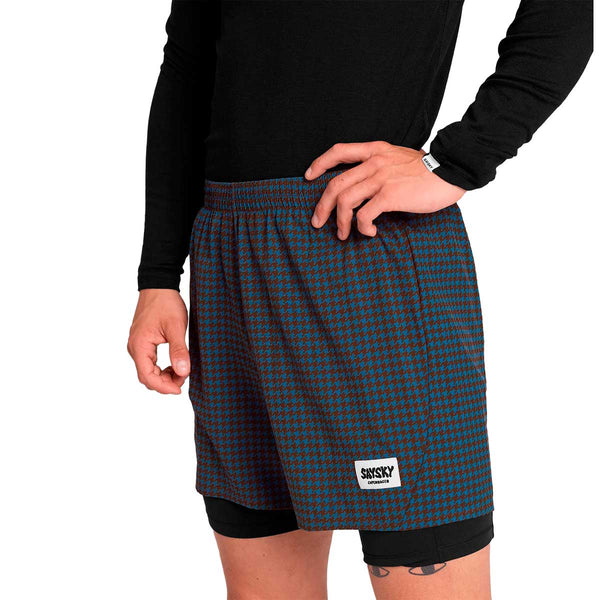 Short Deportivo Saysky Houndstooth Pace 2 in 1 Shorts 5" Hombre