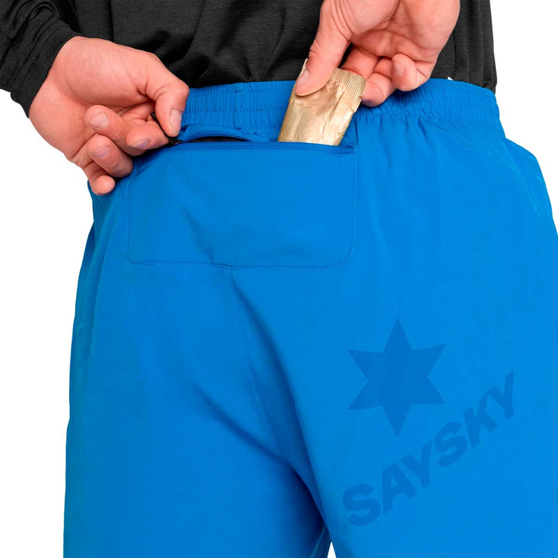 Short Deportivo Saysky Pace 2 in 1 Shorts 5'' Azul Negro Hombre