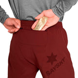 Short Deportivo Saysky Pace 2 in 1 Shorts 5'' Vino Negro Hombre