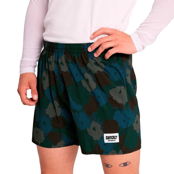 Short Deportivo Saysky Flower Pace Shorts 5" Verde Hombre