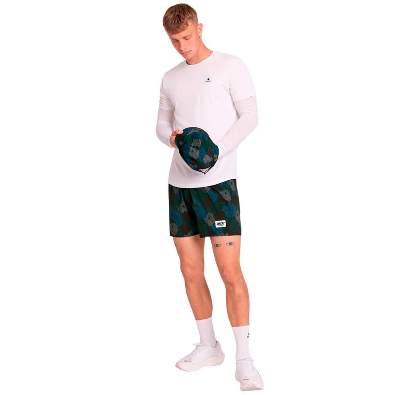 Short Deportivo Saysky Flower Pace Shorts 5" Verde Hombre