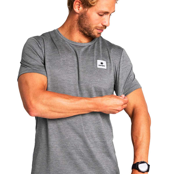 Playera Deportiva Saysky Statement Pace T-Shirt Gris Unisex