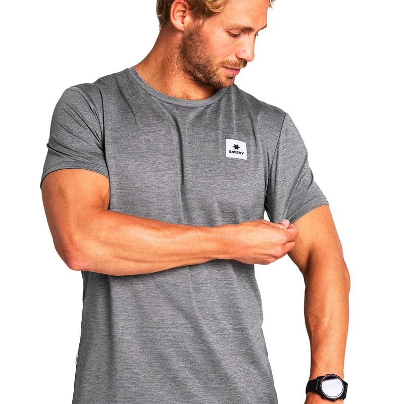 Playera Deportiva Saysky Statement Pace T-Shirt Gris Unisex