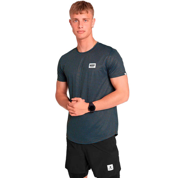 Playera Deportiva Saysky Houndstooth Combat T-Shirt Multi Hombre