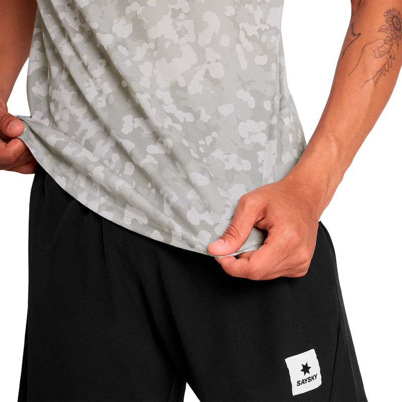 Playera Deportiva Saysky Camo Combat Blanco Multi Hombre