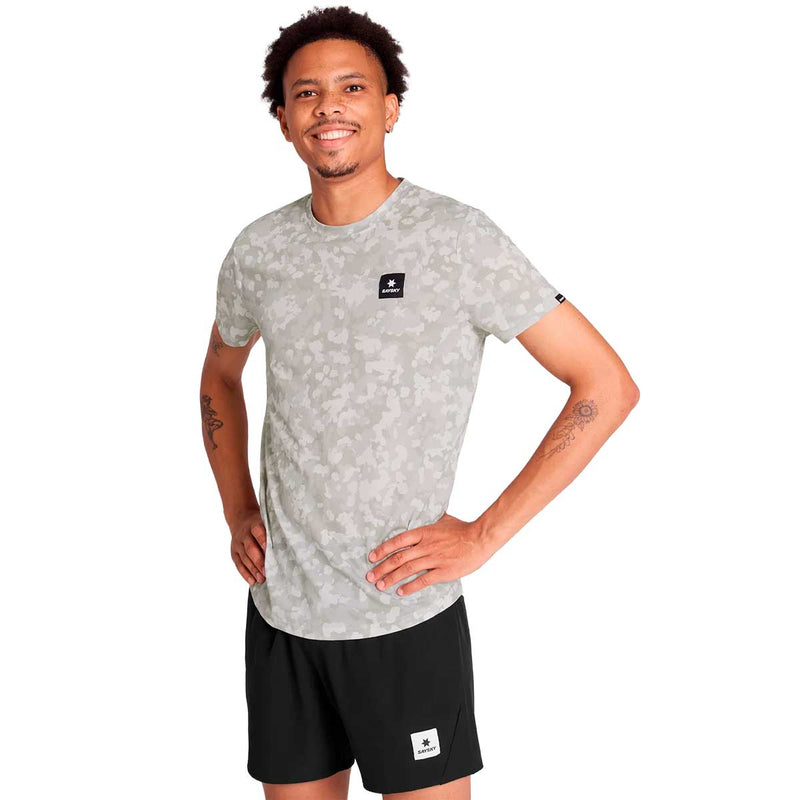 Playera Deportiva Saysky Camo Combat Blanco Multi Hombre