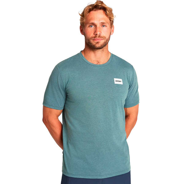 Playera Deportiva Saysky Clean Motion T-Shirt Verde Hombre