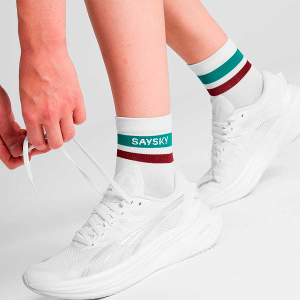 Calceta Deportiva Saysky Combat Quarter Socks Blanco Unisex