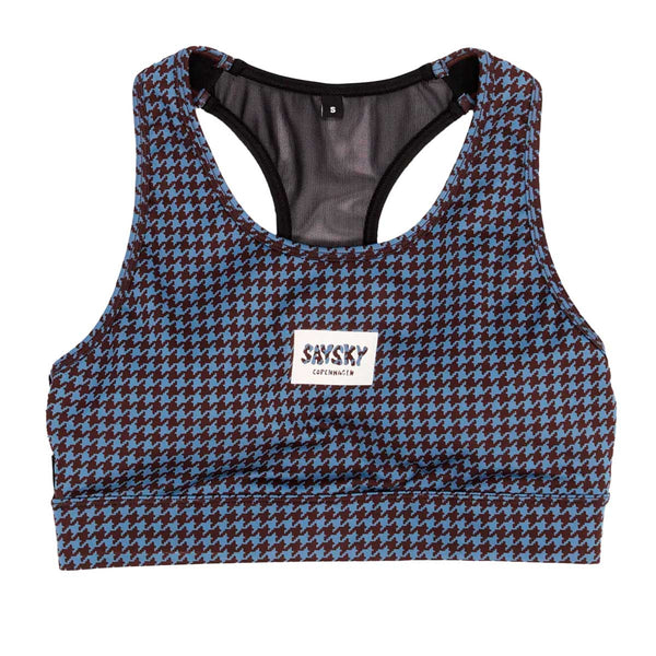Top Deportiva Saysky Houndstooth Combat Sports Bra Azul Multi
