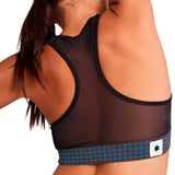 Top Deportiva Saysky Houndstooth Combat Sports Bra Azul Multi
