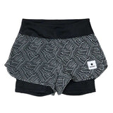 Short Deportivo Saysky 2 in 1 Pace Shorts 3'' Reflective Negro Mujer