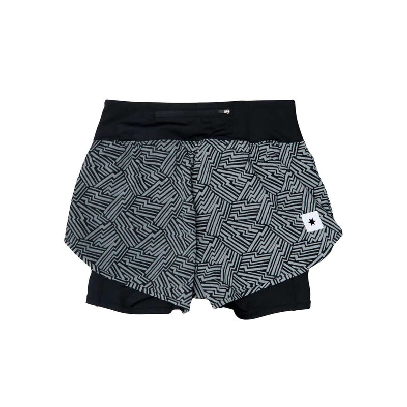 Short Deportivo Saysky 2 in 1 Pace Shorts 3'' Reflective Negro Mujer