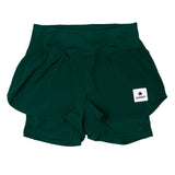 Short Deportivo Saysky Pace 2 in 1 3'' Verde Mujer