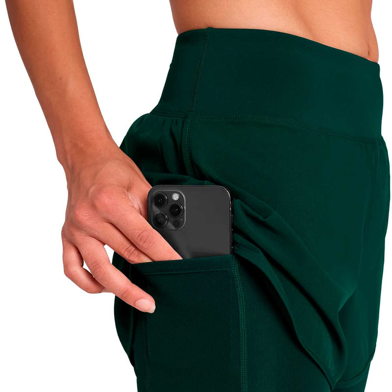 Short Deportivo Saysky Pace 2 in 1 3'' Verde Mujer