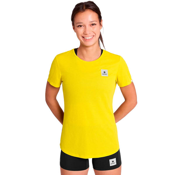 Playera Deportiva Saysky Reactive Flow T-shirt Amarillo Mujer