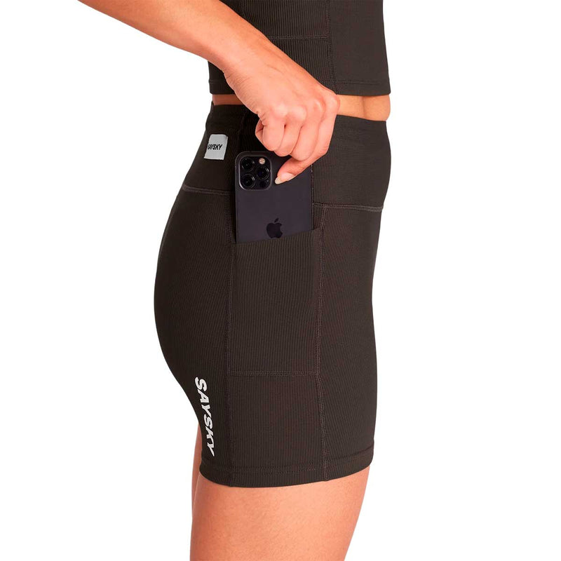 Short Deportivo Saysky Combat+ Rib Short Tights 4" Marrón Mujer