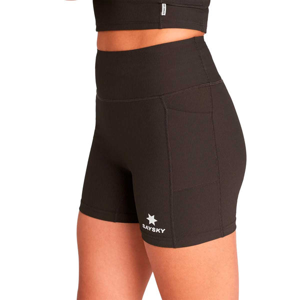 Short Deportivo Saysky Combat+ Rib Short Tights 4" Marrón Mujer