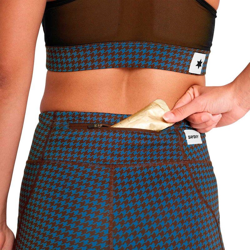Short Deportivo Saysky Houndstooth Combat+ Short Tights 7'' Mujer