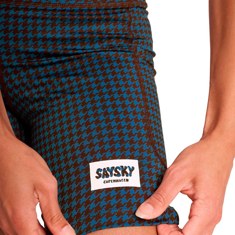 Short Deportivo Saysky Houndstooth Combat+ Short Tights 7'' Mujer
