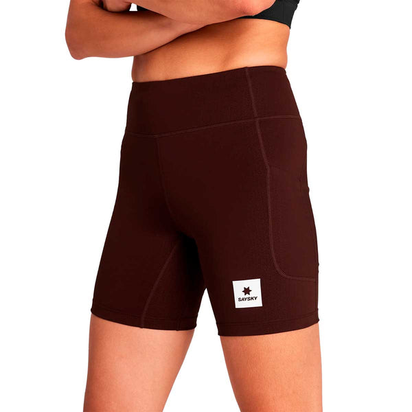 Short Deportivo Saysky Combat+ Short Tights 7" Vino Mujer