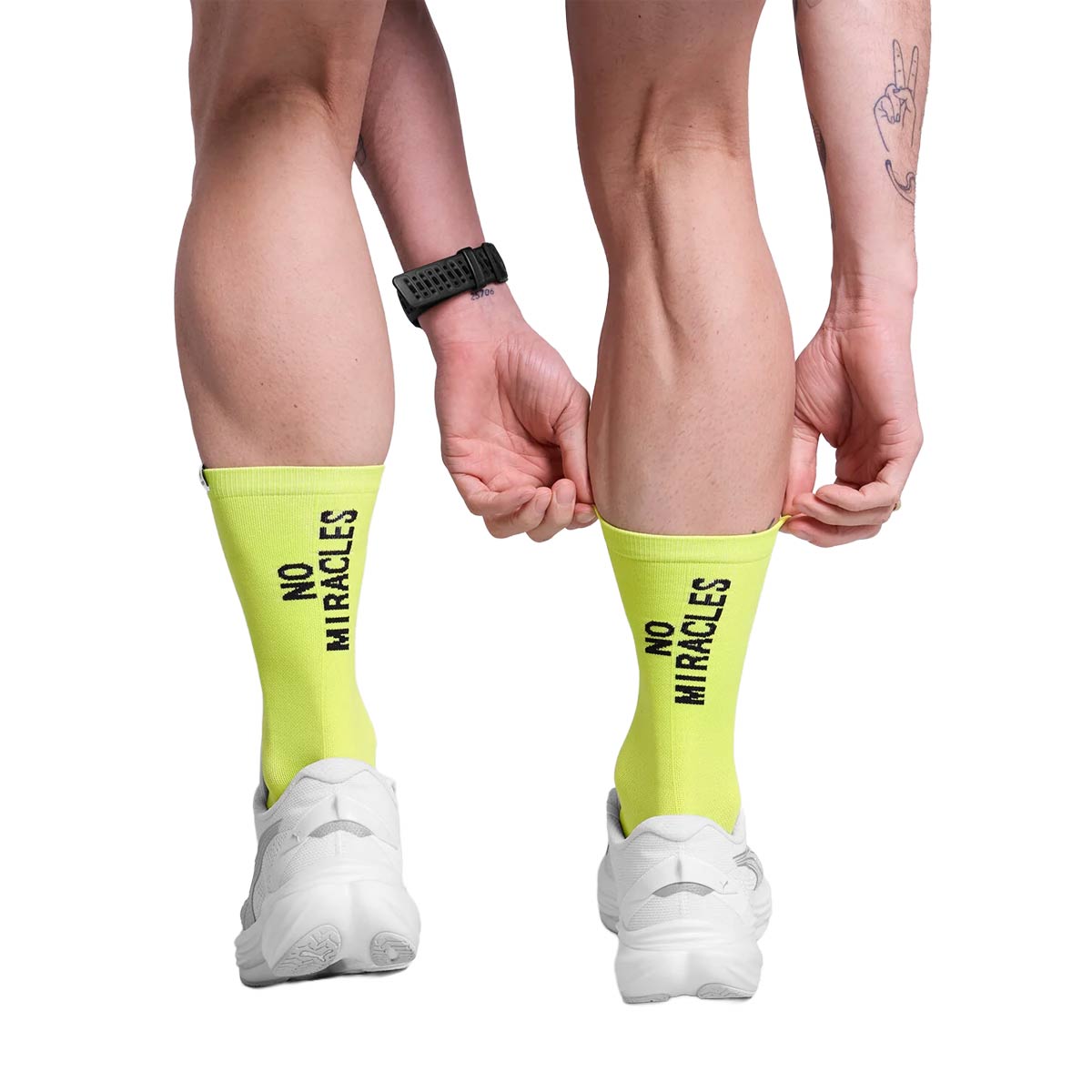 Calceta Deportiva Saysky Combat High Tiger Grind Amarillo Unisex