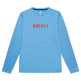 Playera Saysky Clean Pace Long Sleeve Tiger Grind Azul Hombre