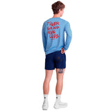 Playera Saysky Clean Pace Long Sleeve Tiger Grind Azul Hombre