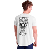 Playera Deportiva Saysky Tiger Grind Combat Pro Blanco Hombre