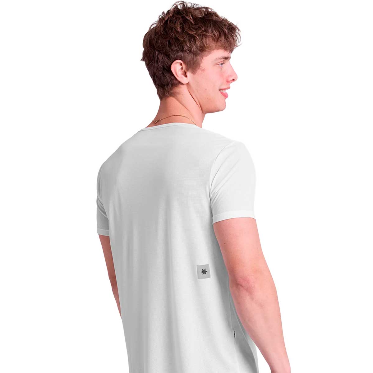Playera Deportiva Saysky Zig Zag Flow Blanca Azul Hombre